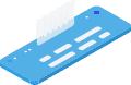 blue keyboard icon